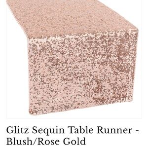 Blush/Rose Gold Sequin Table Runners